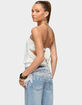 EDIKTED Lanah Back Cutout Strapless Top image number 3