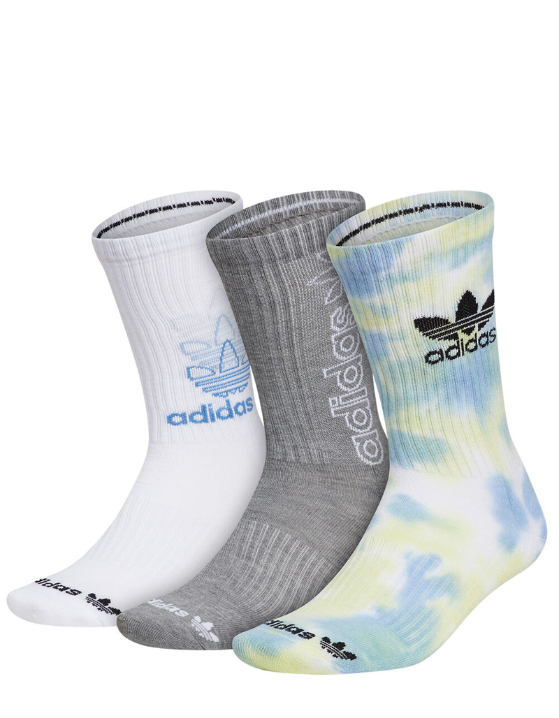 ADIDAS 3 Pack Originals Colorwash Mens Crew Socks image number 0