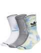 ADIDAS 3 Pack Originals Colorwash Mens Crew Socks image number 1
