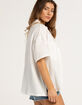 FULL TILT Womens Gauze Boyfriend Shirt image number 2