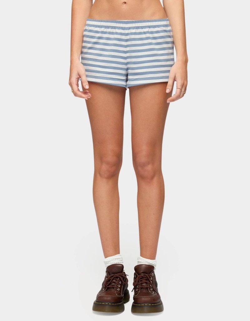 EDIKTED Aubrie Striped Shorts image number 0