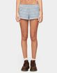 EDIKTED Aubrie Striped Shorts image number 1
