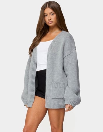 EDIKTED Julian Oversized Knit Cardigan Alternative Image