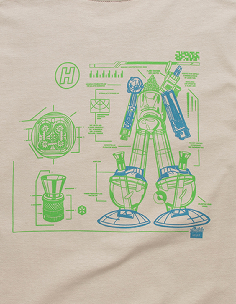 HUF x 420 Alienlabs H-Type Mens Tee image number 3