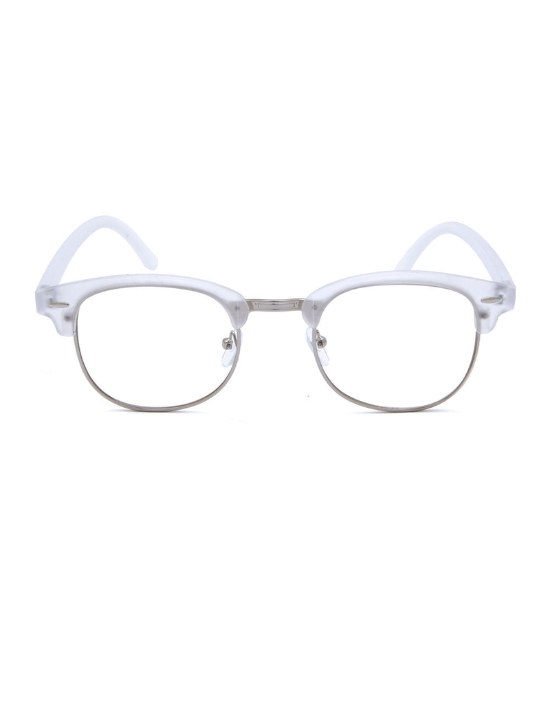 BLUE CROWN Clear Clubby Glasses image number 1