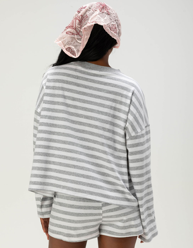 FULL TILT Stripe Womens Long Sleeve Tee image number 3