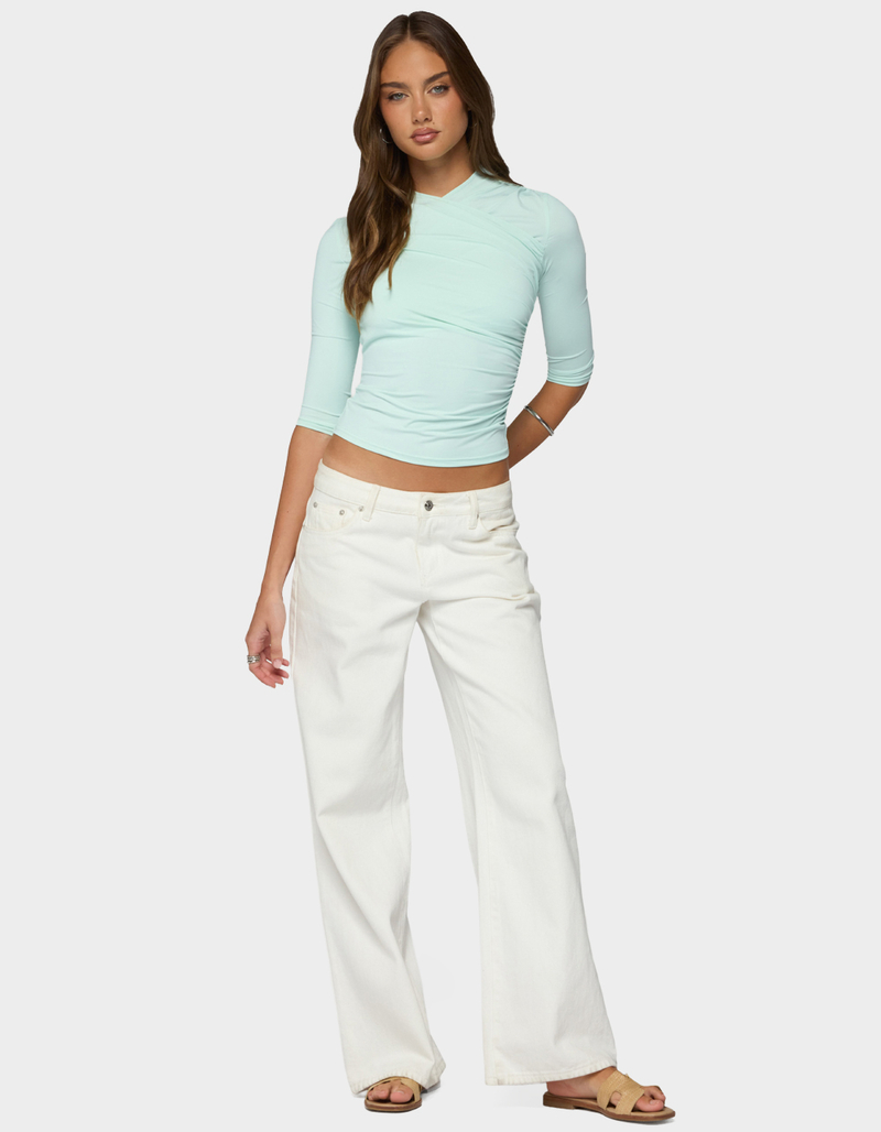 EDIKTED Calypso Wrap Neck Top image number 3