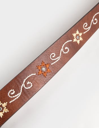 Embroidered Boho Womens Belt Alternative Image