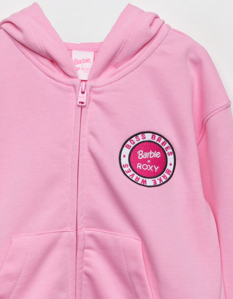 ROXY x Barbie Let Me In Girls Zip-Up Hoodie (Little Girls, Big Girls) image number 2
