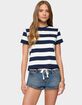 EDIKTED Valetta Oversized Striped Tee image number 1