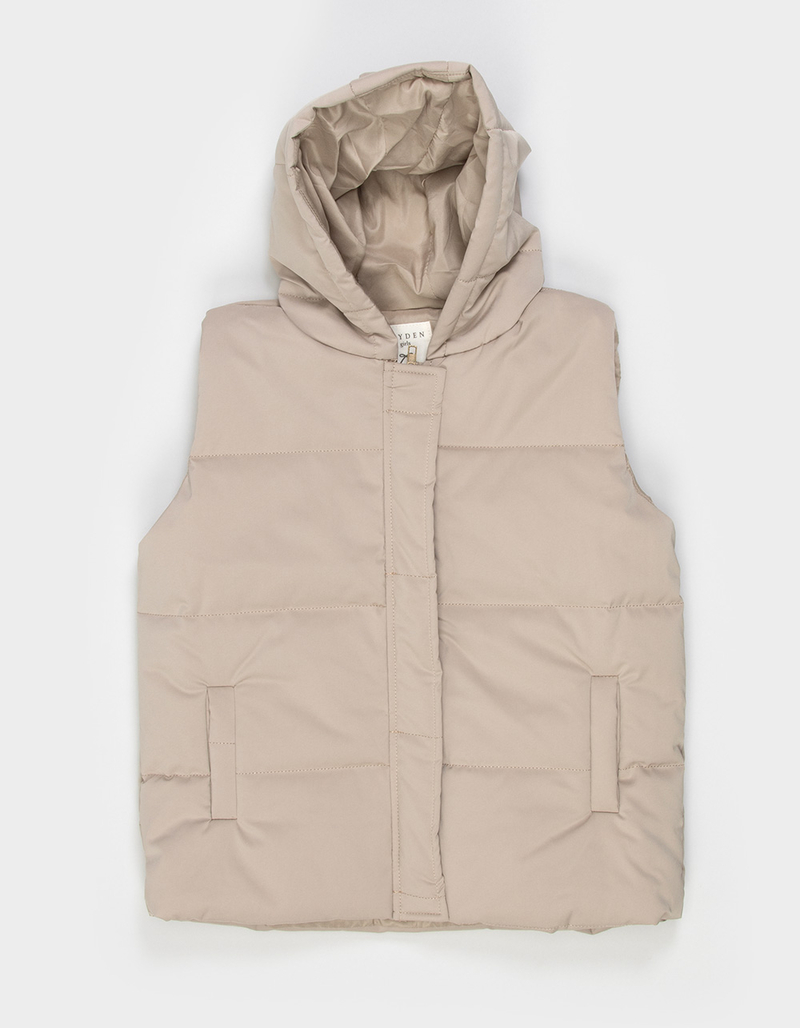 HAYDEN Girls Hooded Puffer Vest image number 0