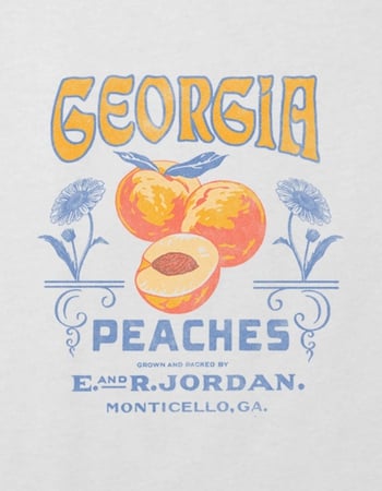 GEORGIA Local Peaches Girls Crop Tee Alternative Image