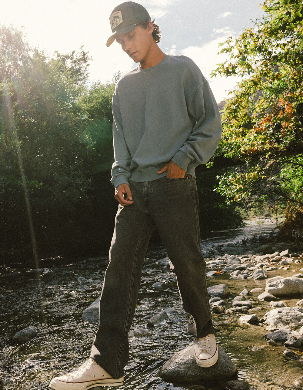 LEVI'S 555™ Relaxed Straight Mens Jeans - Cheers To That - WASHED