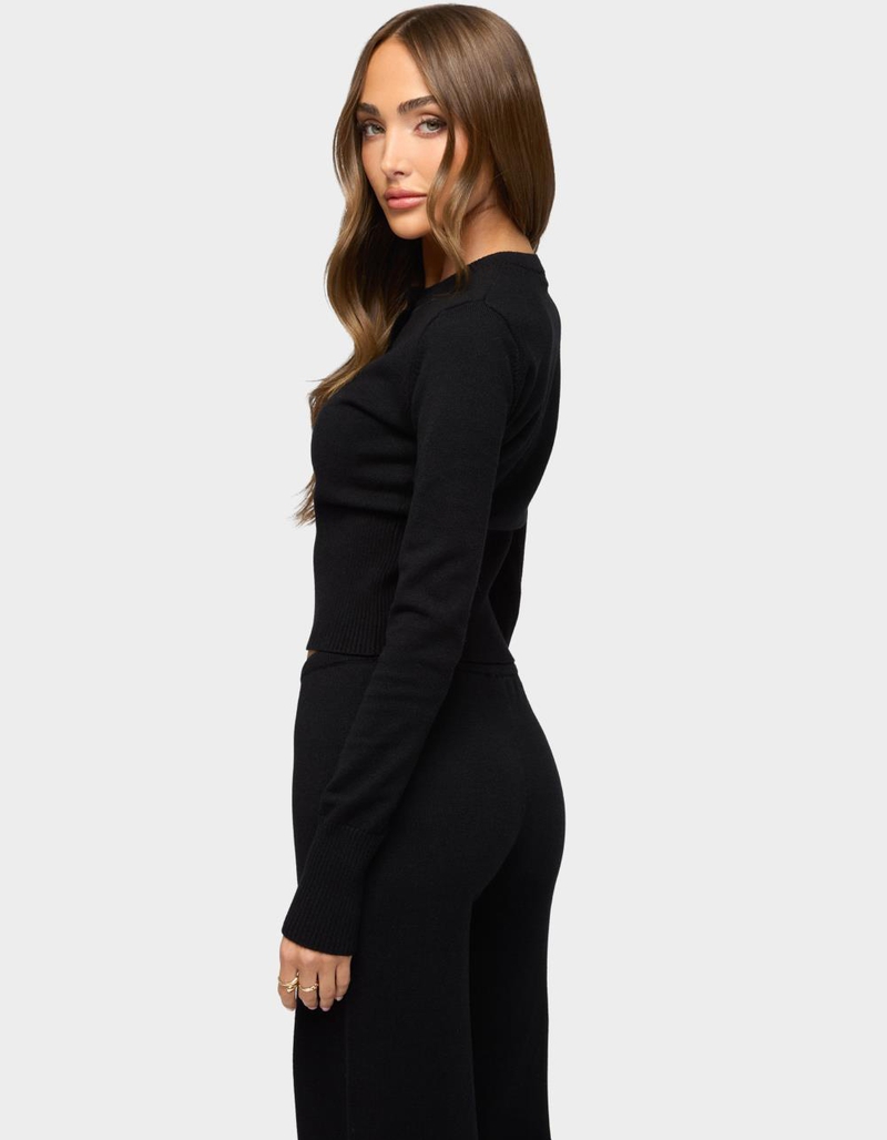 EDIKTED Montanna Rib Knit Cardigan image number 2