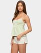 EDIKTED Cindee Contrast Striped Babydoll Tank Top image number 2