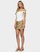 EDIKTED Hanina Sequin Mini Skirt image number 4