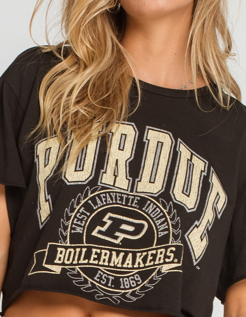 THE ORIGINAL RETRO BRAND Purdue University Womens Crop Tee image number 1