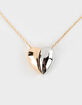 FULL TILT Two Tone Heart Necklace image number 3