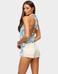 EDIKTED Abstract Backless Tie Halter Top image number 3