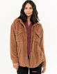 RSQ Womens Sherpa Solid Shacket image number 1