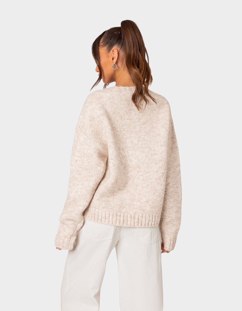 EDIKTED Greece Oversized Chunky Knit Sweater image number 3
