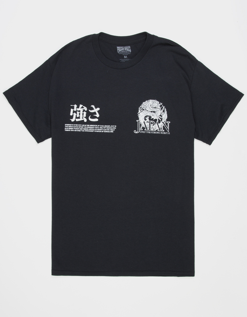 FRESH VIBES Survive Mens Tee - BLACK