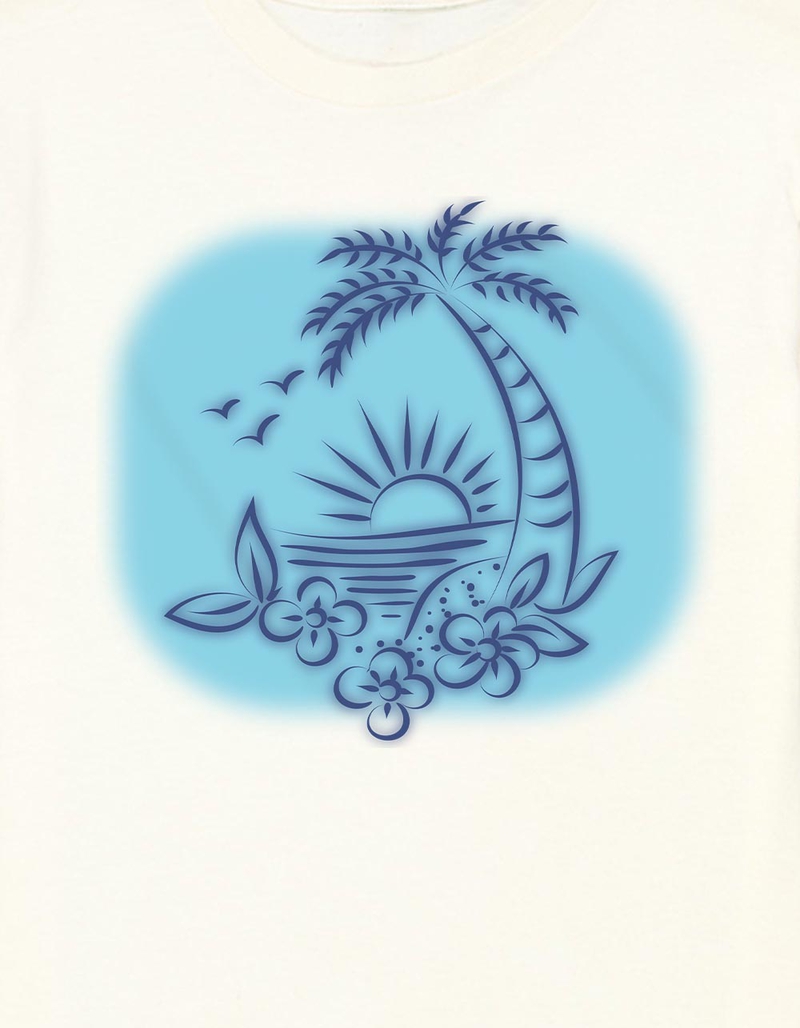 BEACH Airbrush Unisex Kids Tee image number 1