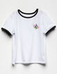 VOLCOM Hey Slims White Girls Ringer Tee image number 1