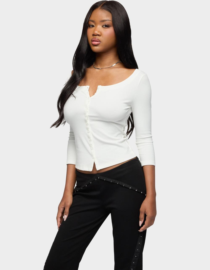 EDIKTED Iklara Button Up Top image number 1