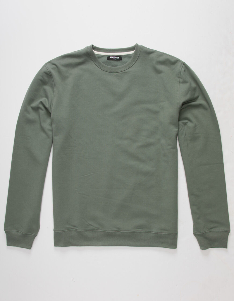 RSQ Solid Crewneck Mens Agave Sweatshirt image number 0