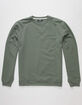 RSQ Solid Crewneck Mens Agave Sweatshirt image number 1