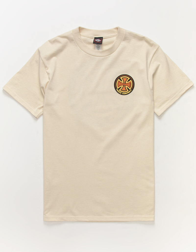 INDEPENDENT 78 Cross Mens Cream T-Shirt image number 1