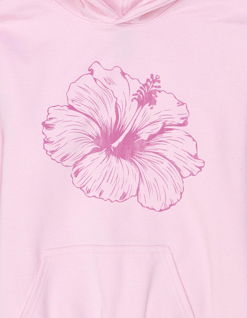 HIBISCUS Outline Unisex Kids Hoodie image number 1