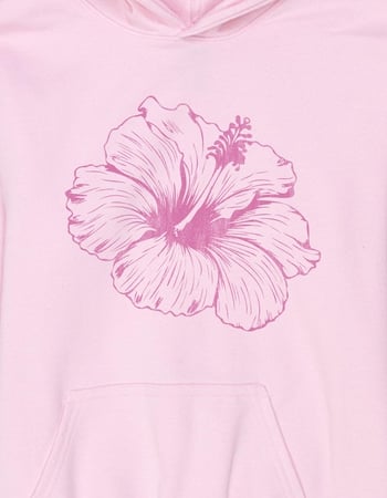 HIBISCUS Outline Unisex Kids Hoodie Alternative Image