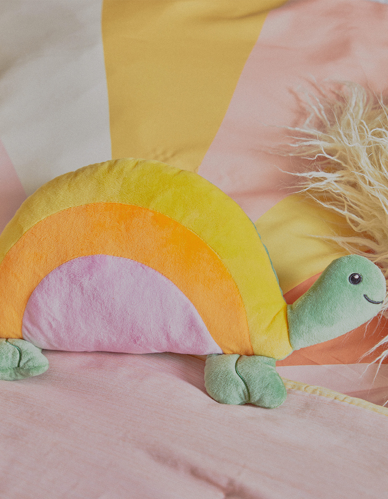 ISCREAM x TILLYS Sunset Turtle Fleece Pillow image number 0