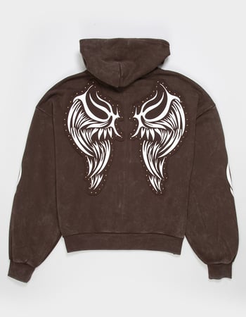 VON DUTCH Wings Mens Zip-Up Hoodie Alternative Image