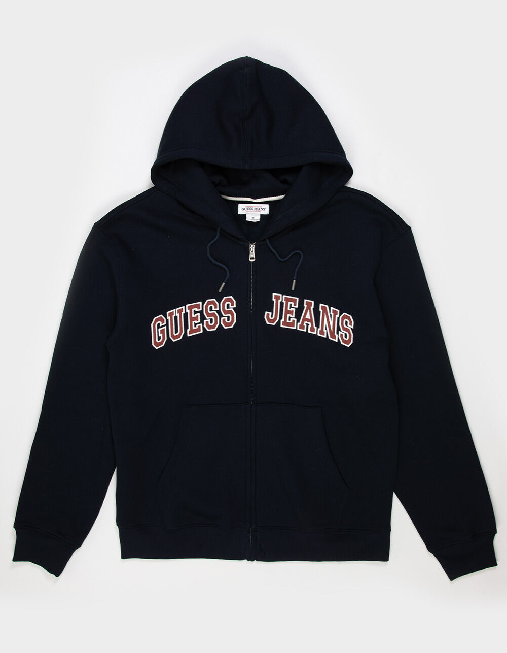 GUESS JEANS Logo Patch Mens Zip-Up Hoodie - NAVY | Tillys