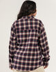 RSQ Womens Plaid Oversized Flannel image number 3
