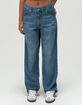 LEVI'S Premium Baggy Dad Womens Jeans - Heavy Check image number 2