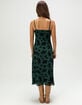FULL TILT Flocked Womens Mesh Midi Dress image number 4