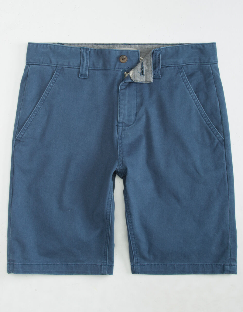 CHARLES AND A HALF Lincoln Stretch Blue Mens Shorts image number 0