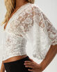 WEST OF MELROSE Womens Lace Top image number 5