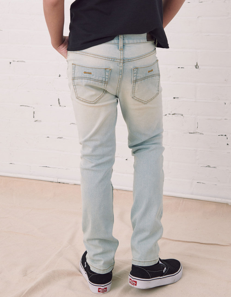 RSQ Boys Super Skinny Moto Ripped Stretch Jeans image number 3