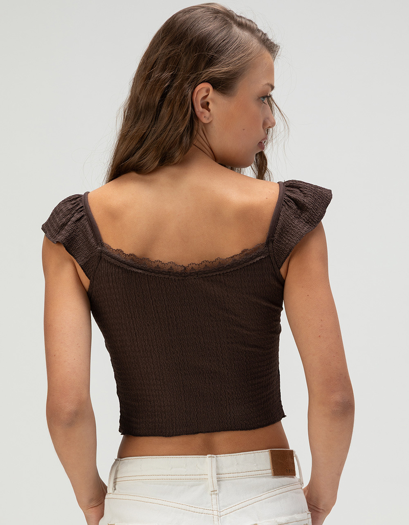 FULL TILT Texture Corset Womens Cami image number 3