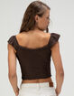 FULL TILT Texture Corset Womens Cami image number 4