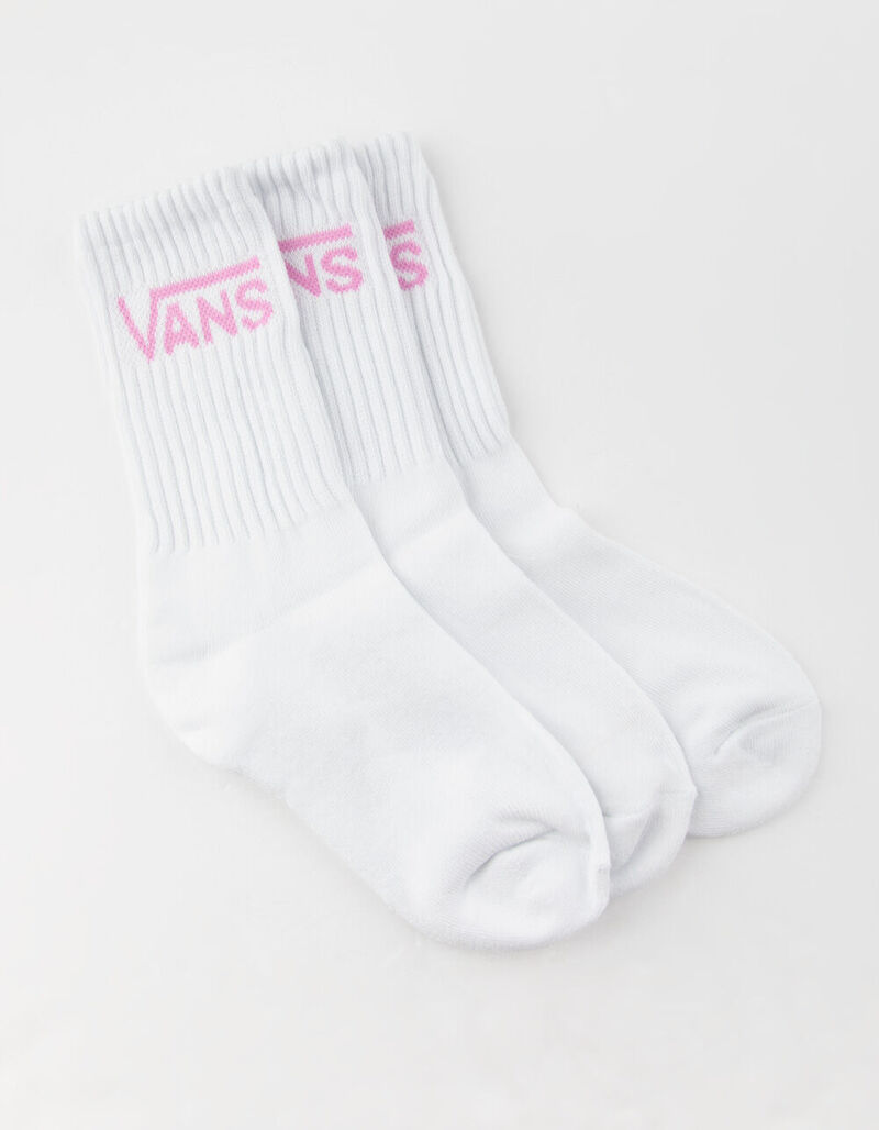 VANS 3 Pack Classic Womens Crew Socks WHTCO VN0A49ZFVB7