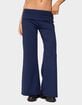 EDIKTED Petite Wide Leg Fold Over Pants image number 1