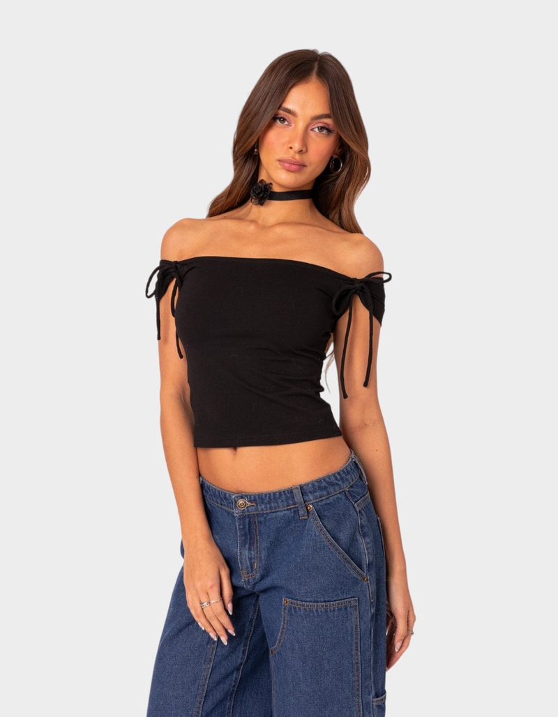 EDIKTED Jess Off Shoulder Top image number 1