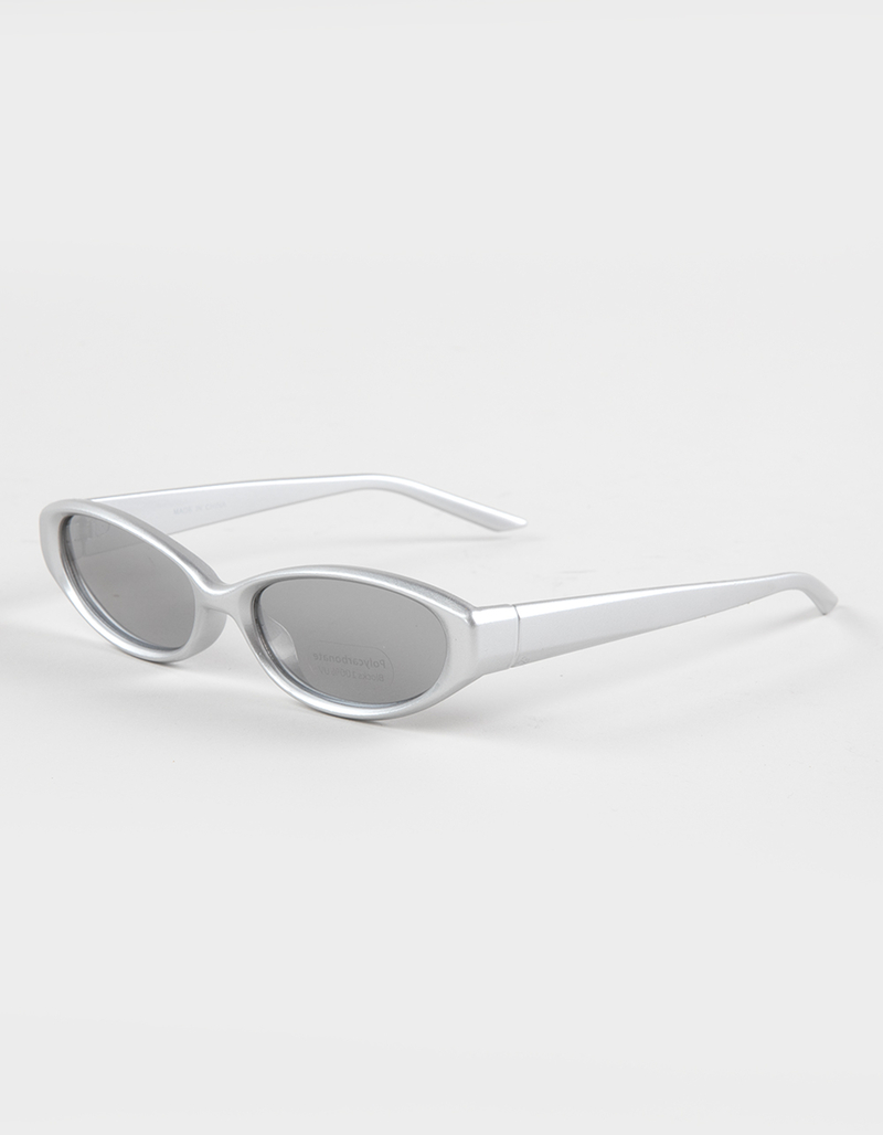 RSQ Rectangle Shimmer Plastic Sunglasses image number 1