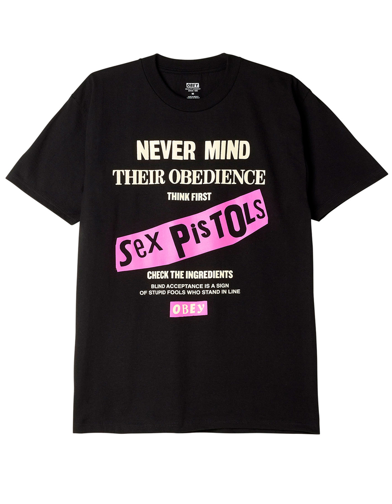 OBEY x Sex Pistols Never Mind Obedience Mens Tee image number 0